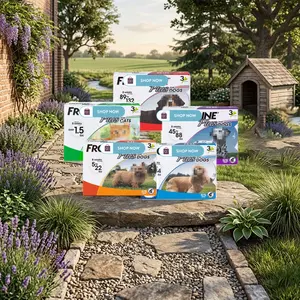 Frontline Plus 3 or 6 Monthly Doses for Dogs or Cats, Topical Skin & Coat Care, Suitable for Pets 8 Weeks or Older, Easy Monthly Application