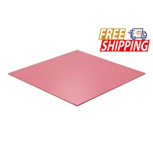 Acrylic Sheet - Pink Translucent 8% - 1/8 inch thick
