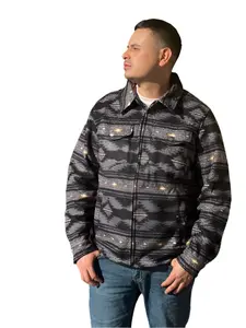 Powder River Outfiters Men's Aztec Berber Jacket DM92C04071