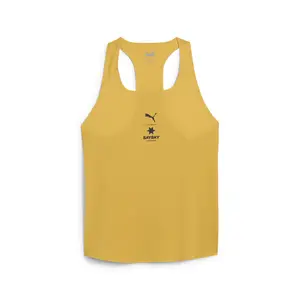 PUMA Womens X Saysky Crew Neck Athletic Tank  Casual - Yellow
