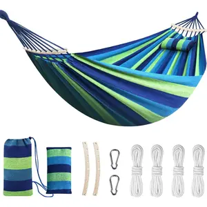 Foldable Hammock Chair Swing - Cozy Patio Seating with Boho Striped Pattern, Perfect for Outdoor, Porch & Camping - Portable Hanging Chair with Stand Included