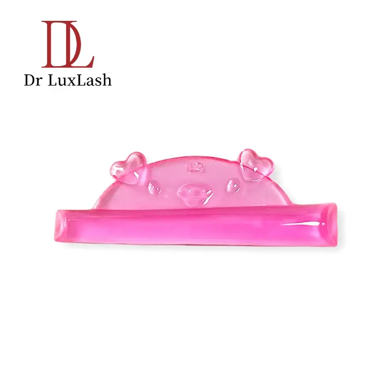 8Pcs Drluxlash Pink pig Style Eyelash Perm Pads Curling Lashes Lifting Lashes Rods Shield 3D Eyelash Curler Accessories Applicator Cosmetic Makeup Tool Makeup Tools 4 Pairs - Oil-Free, Battery-Free Lash Lift Shield Set in Jelly Colors