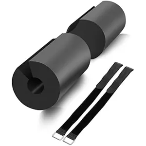 Barbell Squat Pad for Squats, Lunges & Hip Thrusts – Foam Sponge Pad for Neck & Shoulder Pain Relief – Fits Standard & Olympic Bars Perfectly, Black