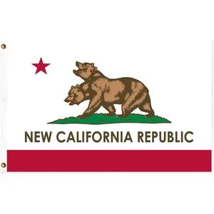 NCR Flag New California Republic Banner for Indoor Outdoor Dorms Homes Party Game 3x5 Ft 3X5Ft