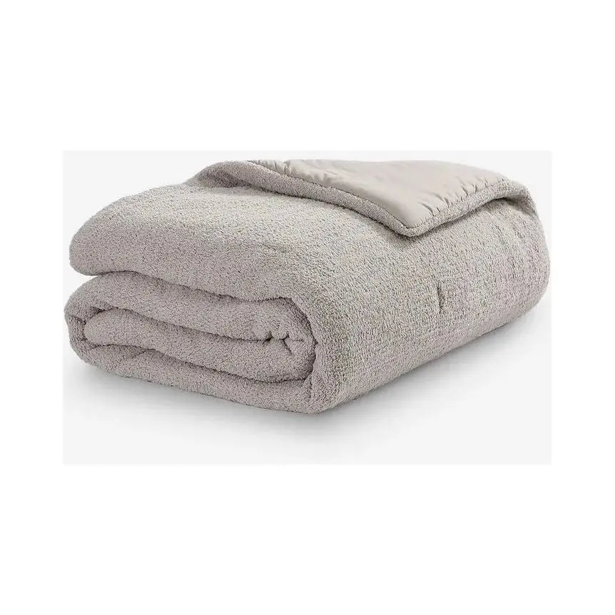 Sunday Citizen Taupe Snug Stitch King Size Comforter