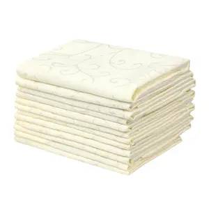 REGALWOVEN 12 Pack Silky Cloth Napkins, Satin Napkins for Weddings Dinner Party Decoration 19x19 Inch Beige