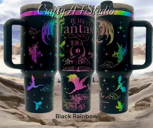 40oz In My Fantasy era engraved Tumbler Dragons romance romantasy Acotar
