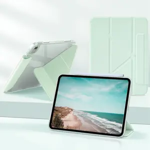 Spallo Case, Tablet Cover for iPad (A16) 11th/10th 11 inch 2025/2022 with Pen Holder, For iPad Air 7th/6th/5th Gen 10.9, iPad Pro M5 2025 13" & iPad Mini, Y-Fold Smart Stand with Hard Back Cover, Colored Edge, Auto Wake/Sleep, Multi-Angle Viewing