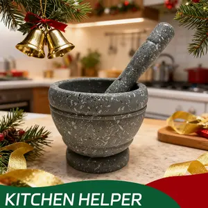 Upgraded thick grinding bowl. One-pull for garlic/ginger paste. Mid-size for spices & baby food. Efficient splash-guard design. A versatile kitchen helper