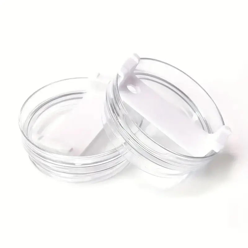 Sturdy Durable 2-Pack ABS Cup Lids for Stanley 40 Oz Tumbler - Includes H2.0 Stanley Quencher Lids, 2 Straw Covers, 1 Yellow Silicone Boot | Kitchenware Drinkware Accessories