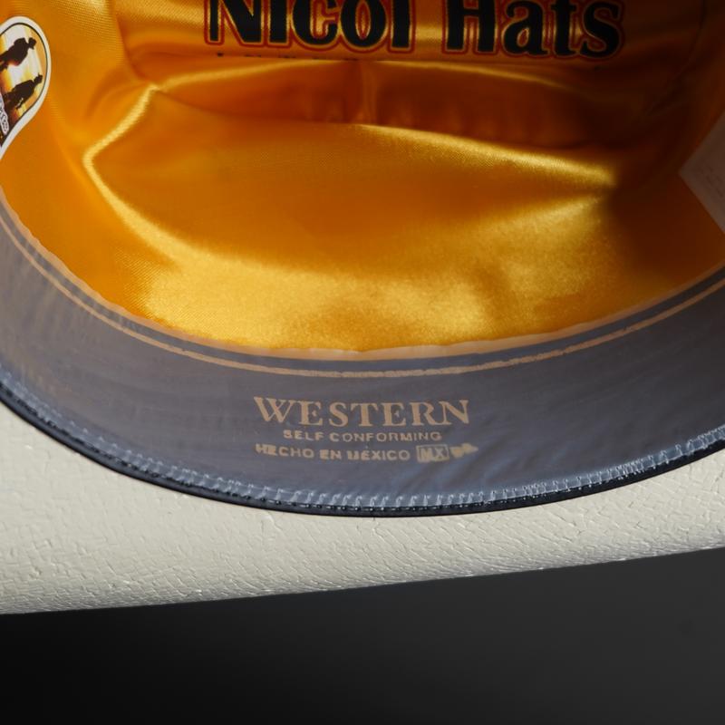 Nicol Palma Estilo Duranguense 100X Falda 3 1/2" Brim Cowboy Hat Sombrero Short Crown 4 1/2"