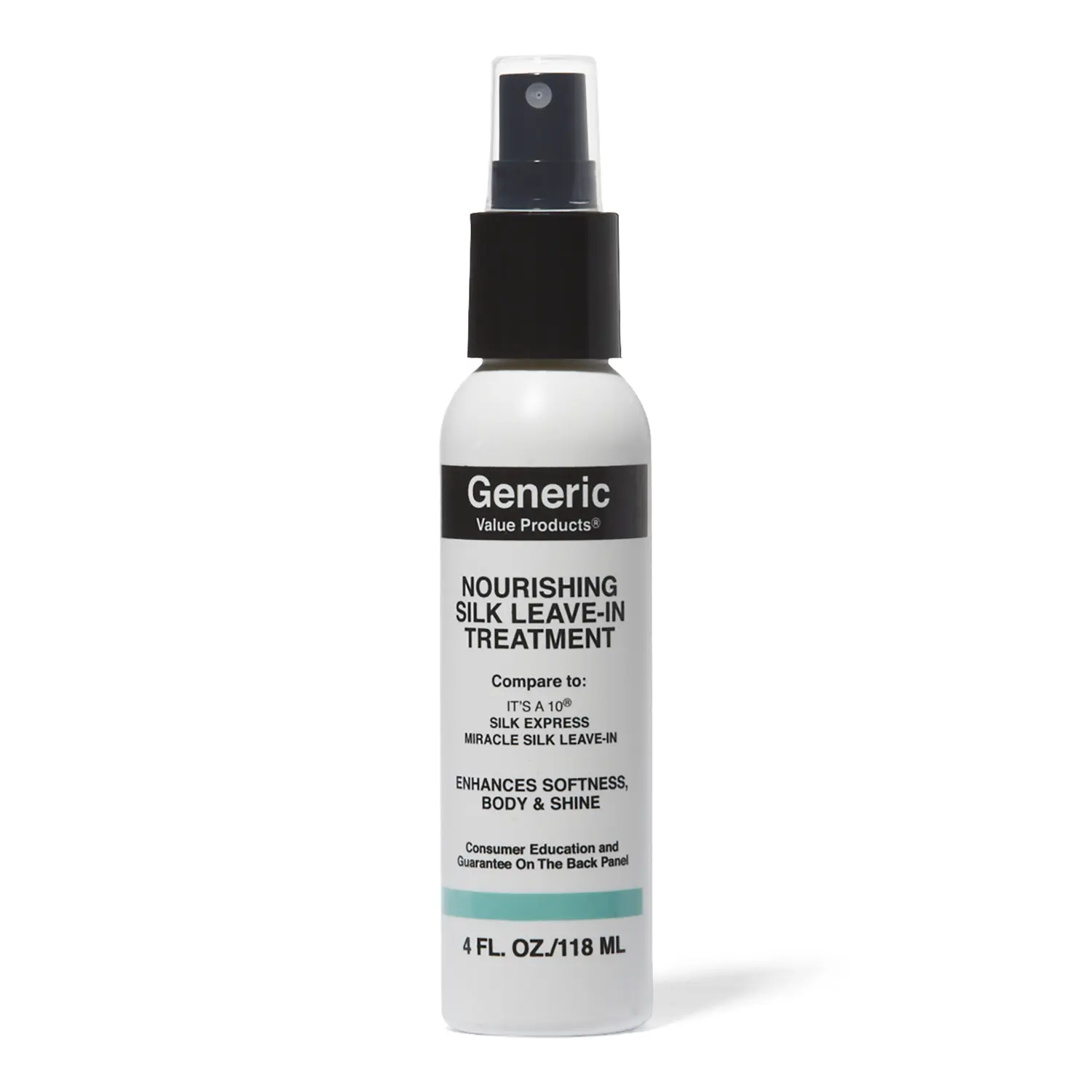Generic Value Products Nourishing Silk Leave In Treatment, Strengthens and Restores Moisture, Adds Silky Shine, Detangles, ColorSafe Treatment, 4 Oz