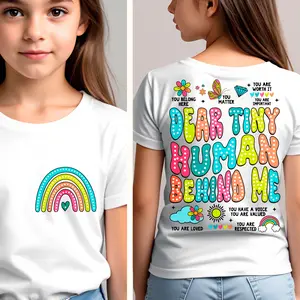 Daycare Teacher Shirt, Dear Tiny Humans Behind Me, Gift Daycare Provider, T-shirt Gift For Babysitter, Gift For Preschool Teacher T-shirt