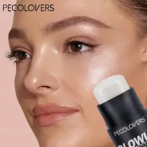 1Pc Multi-Use Makeup Stick - Versatile Face Beauty, Creamy Blendable For Daily & Travel Use, Pink And Brown, Face Cosmetic, Highlighter Balm