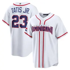Tatis Jr. Dominican Republic National Baseball Team 2026 World Baseball, Baseball Jersey for Men Women, Baseball Shirt, Hiphop Jersey, All Printed