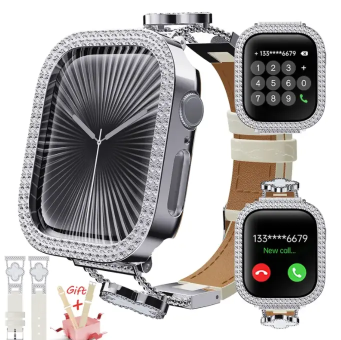 W&O 2026 Fashion Smart Watch for Women, Touch Screen, Answer/Make Calls, 100+ Sports Modes, Message Reminder, DIY Dials, Compatible with iPhone/Android, Ideal Gift for Wife/Girlfriend, Wearable Device, Smartphone