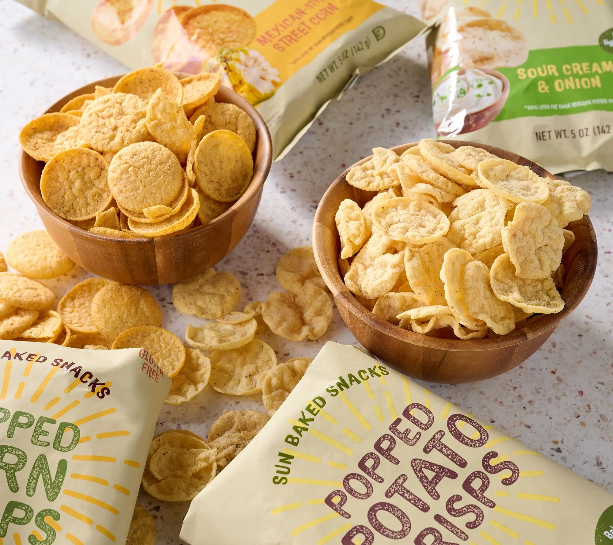 Sun Baked Snacks Popped Crisps - 4 Bags of 5oz - TikTok Shop