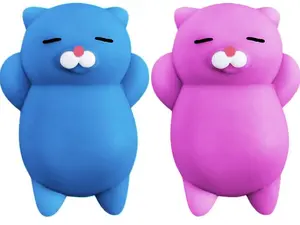 Squishy Cat Set - 2" Soft Silicone Kawaii Kitties, Top Stress Relief Toy 2026 Unique Gifts for Teens Kids Women Men Adults Best Teenage Girls Teen Boy Tween Valentines Day, Easter Gift Idea