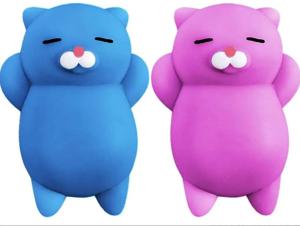 Squishy Cat Set - 2" Soft Silicone Kawaii Kitties, Top Stress Relief Toy 2026 Unique Gifts for Teens Kids Women Men Adults Best Teenage Girls Teen Boy Tween Valentines Day, Easter Gift Idea