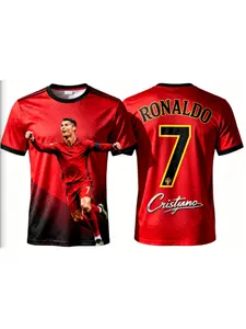 2026 Ronaldo 7 Football Jersey Style Adults Fan Edition Summer Soccer Training Tops Comfortable Sportswear Quick Dry T-Shirt