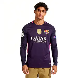 1617  Away Football Neymar 11 Long Sleeve Jersey Champions League