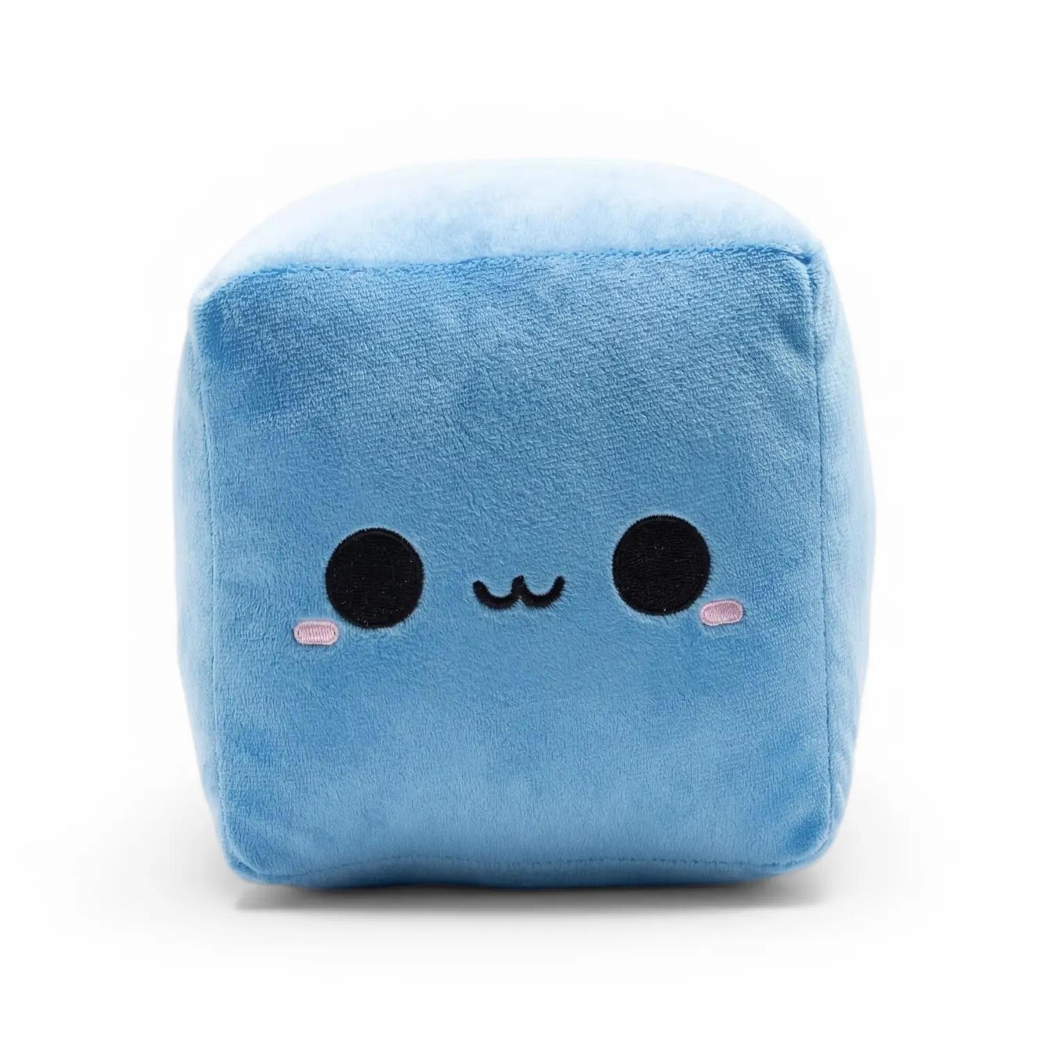 Blu Ice Cube Plush Toy, Soft 6-Inch Blue Cube Stuffed Toy