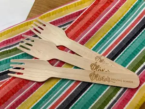 6" Personalized Wood Fork