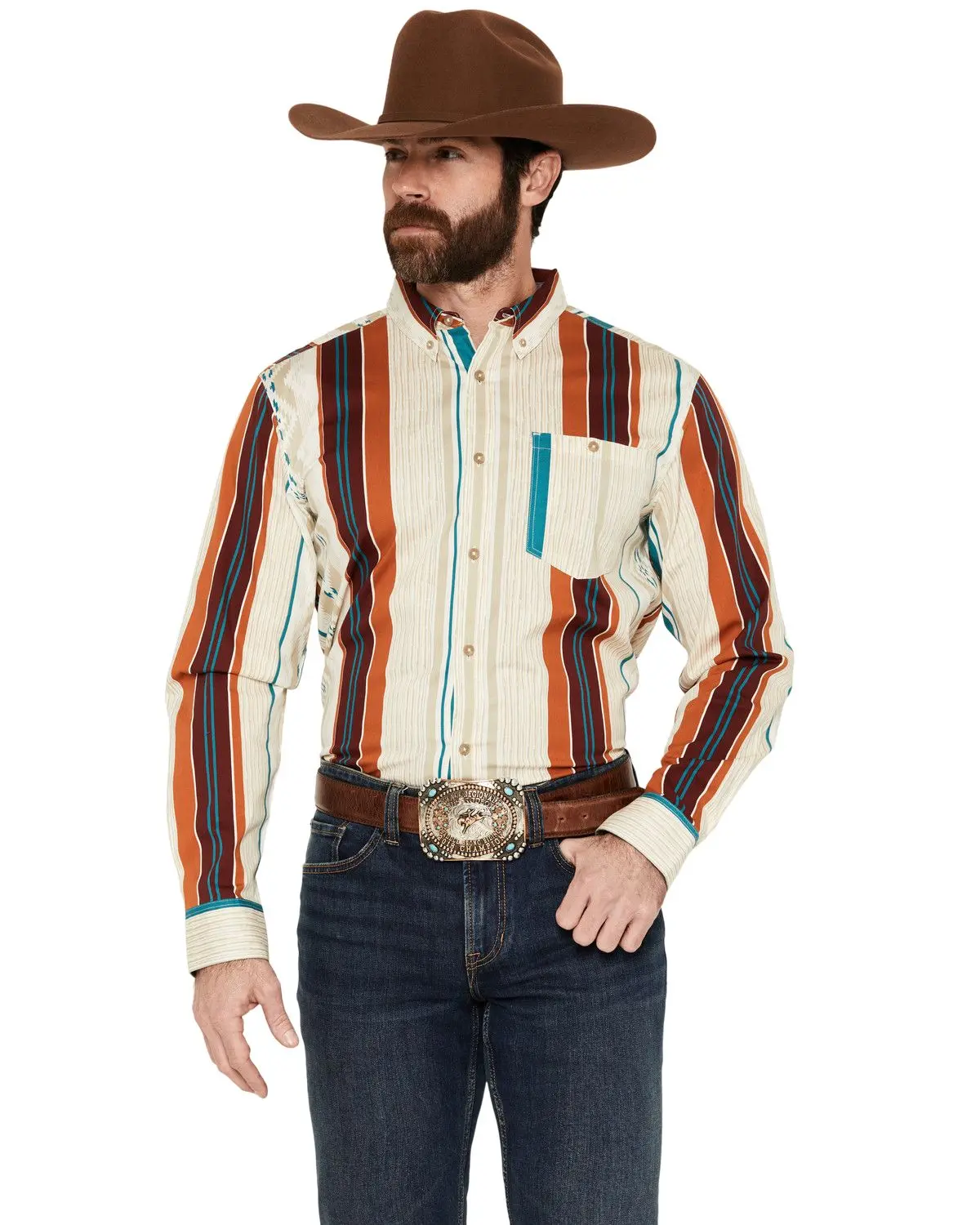 Rank 45 Men's 45&Reg; Men'S Georgia Line Southwestern Stripe Print Long - Rmsu26w13-Iv