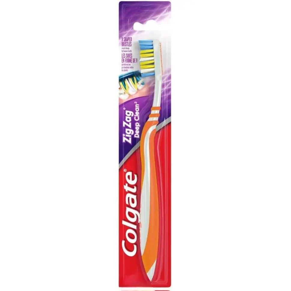 Colgate Zig Zag Deep Clean Toothbrush, Soft  1 Count (Color May Vary)