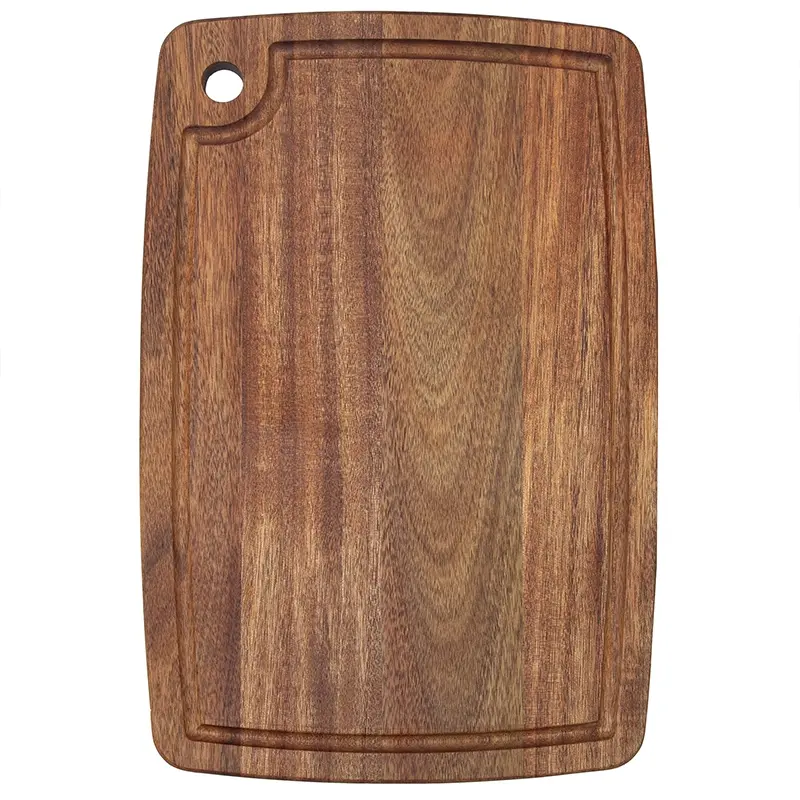 Wood Cutting Board  Small Mini Wooden Bar Steak and Cheese Chopping Boards for Kitchen with Juice Groove, Tiny Rustic Carving Breadboard for Serving Lime with Handle Cutting Board with Juice Groove, Durable Chopping Board