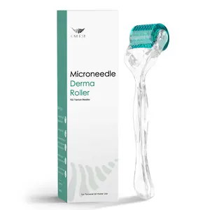 Titanium Needles 192 Micro Needle Dermal Microneedling Roller At Home Use Beauty Tool Blue