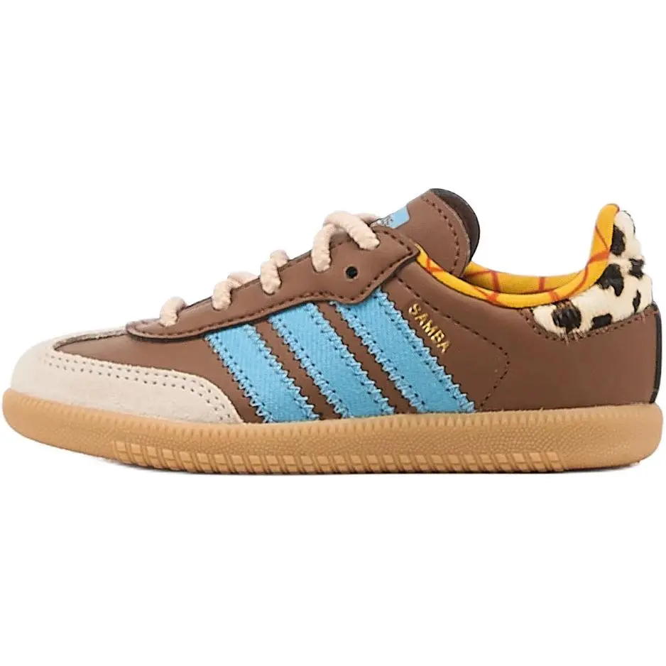 Kids' Toy Story x Samba OG EL I 'Woody' Closed Leather Casual Sneaker Trainer, Athletic Sports Footwear
