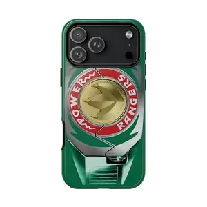 Retro Colorful Power Morpher Phone Case with Iconic All Rangers Dino Coin Design iPhone Case for iPhone