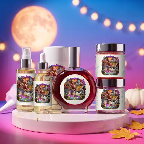 Fable Beauty - 6-Piece Body Care & Perfume Gift Set – Full Size Fragrance, Body Frosting, Sugar Scrub, Hair Oil, Shave Oil & Deodorant