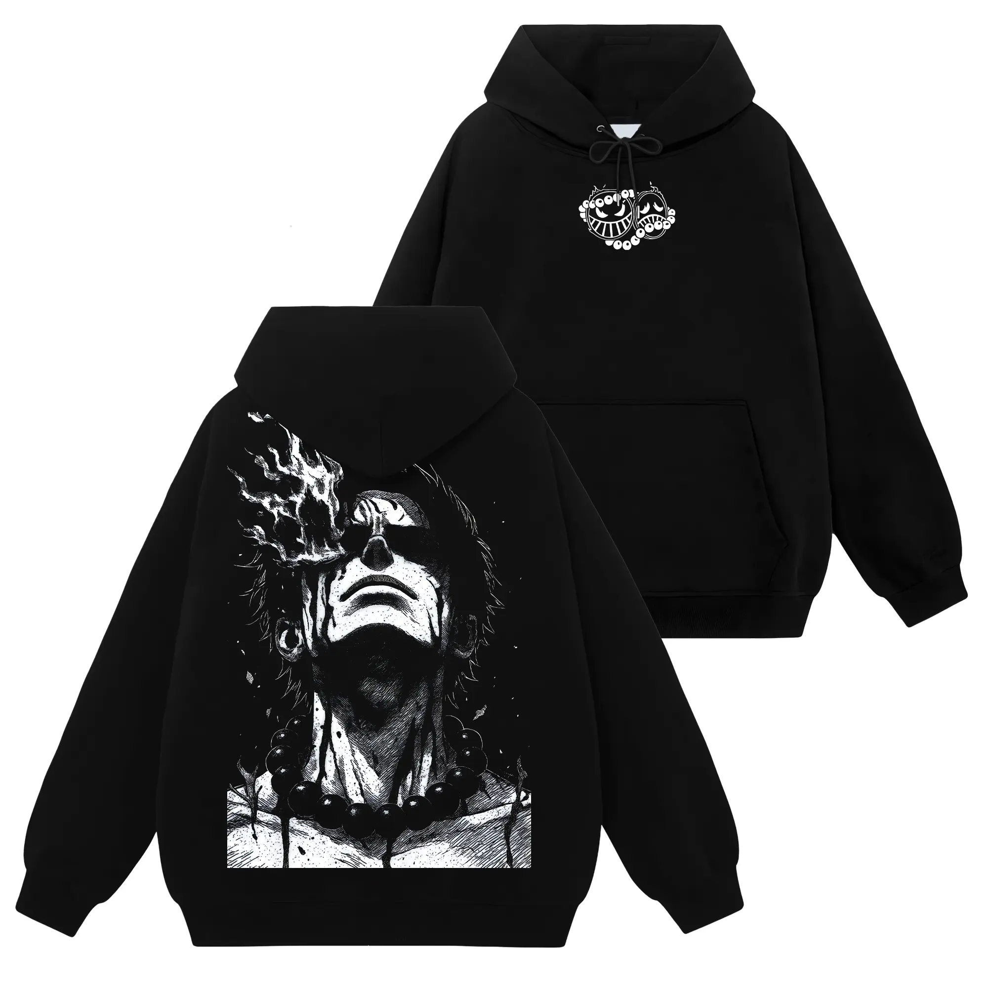 [Ace Shop] Ace Whitebeard - OnePiece #114 Hoodie T-Shirt Sweatshirt Retro Vintage Unisex Graphic 90s Cotton, Gift For Wibu, Anime Manga Y2K Streetwear Classic, Tops, Seamless, Casual Apparel Fabric