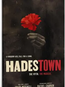Home Decor Spirit HADESTOWN Musical Theatre West End Broadway Poster Print Canvas Painting Posters And Prints Wall Art for Living Room Bedroom Decor 24x36inch(60x90cm) Frame-style