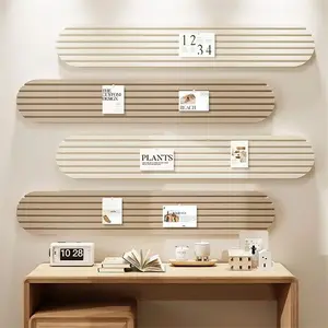 Multicolor Photo Display Board, No-Drill Decorative Panel, Ideal for Office & Home Decoration, Size 7.87x31.5 Inches