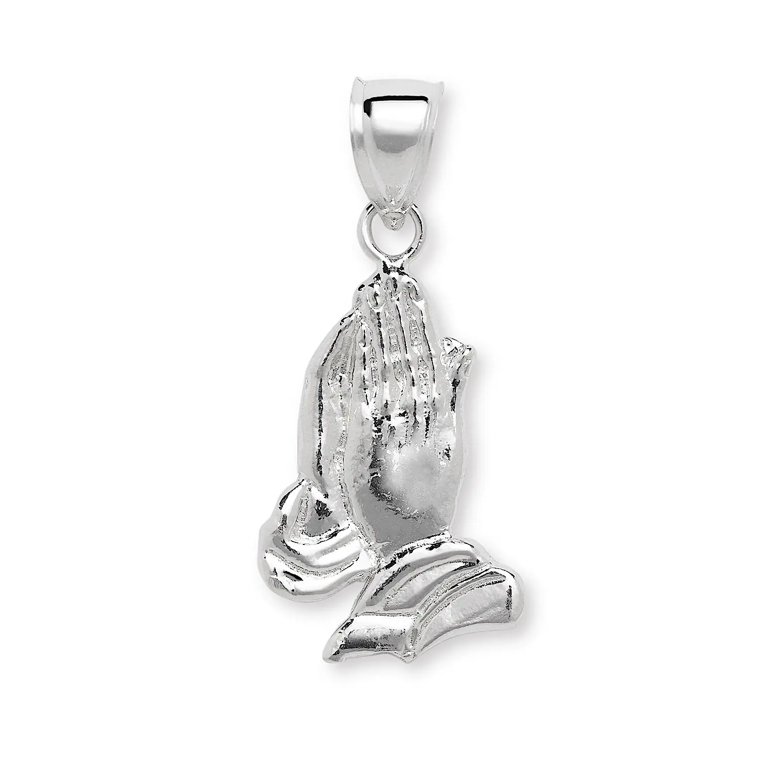 Small Praying Hands Pendant .925 Sterling Silver Small Praying Hands Pendant .925 Sterling Silver