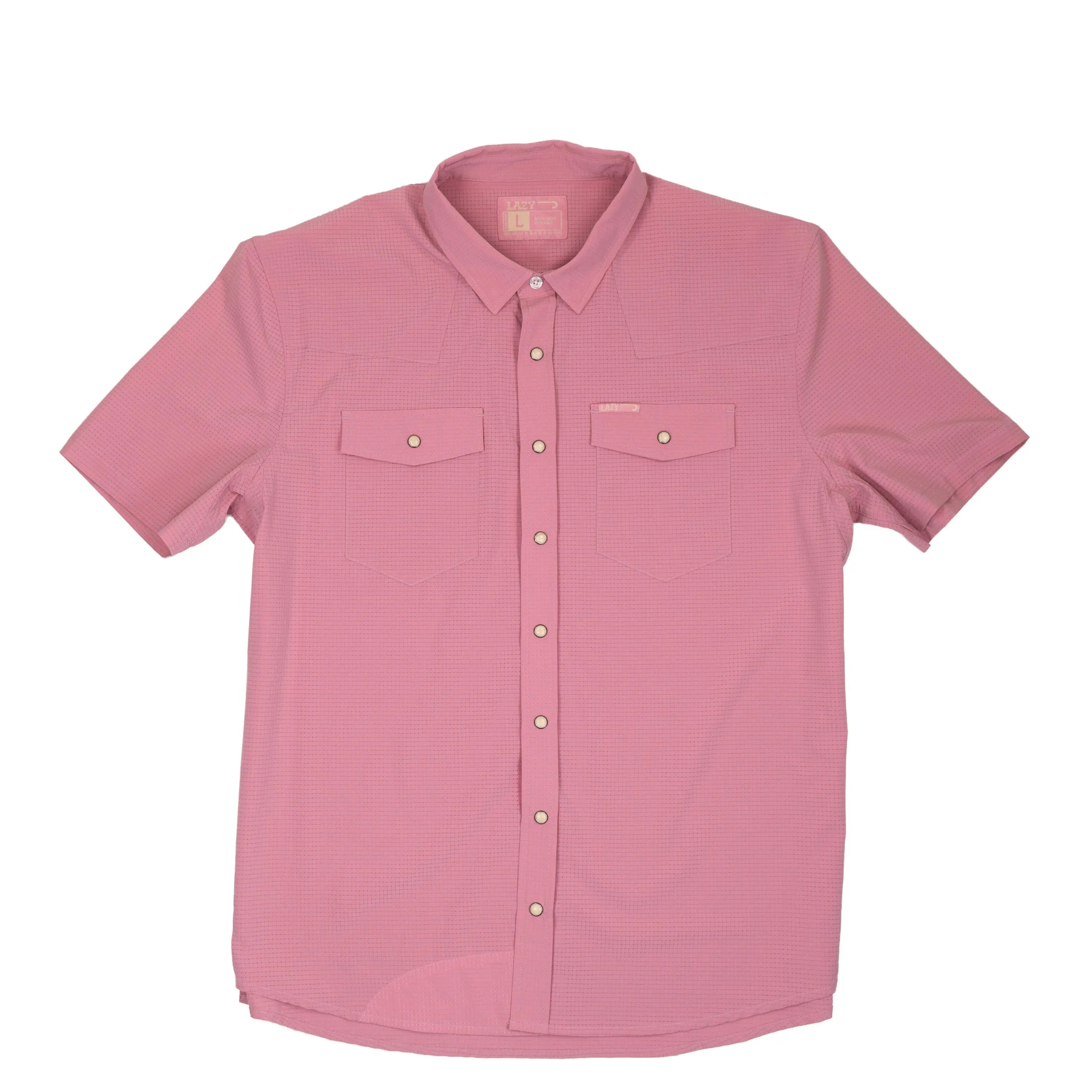 Lazy J Airflow Pearl Snap - Vintage Pink