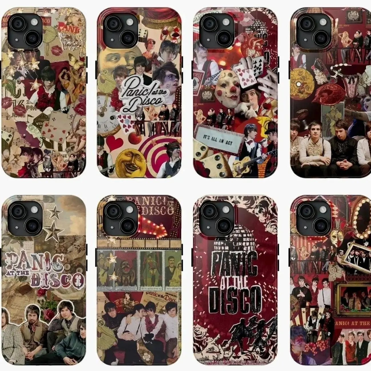 Panic At The Disco Phone Case Protection, for iPhone17 ProMax /16/15/14/13/12/11 Plus for Samsung phones, suitable for both men and women,