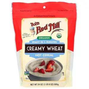 Bob's Red Mill Organic Creamy Wheat Hot Cereal, 24 oz (680 g) Bob's Red Mill Organic Creamy Wheat Hot Cereal, 24 oz (680 g)