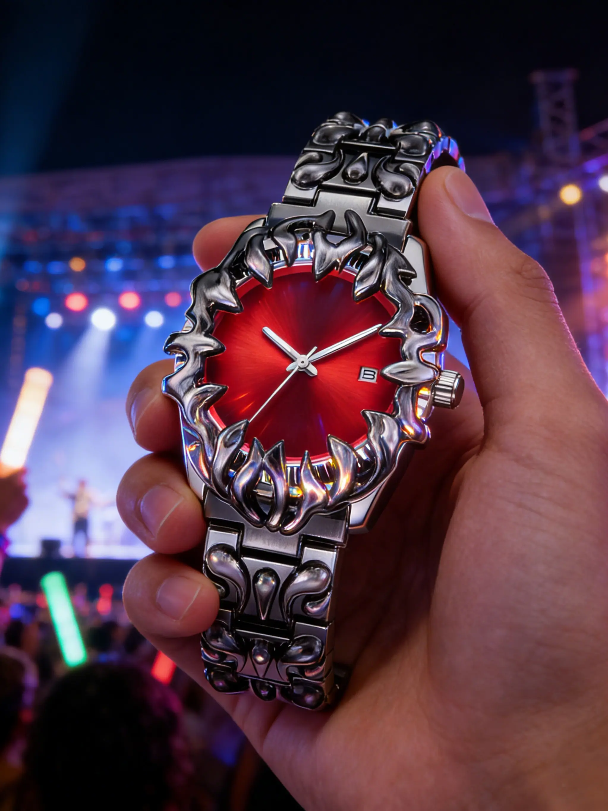 Millennium Alien Watch, Style High-End Creative Design, Fashionable Watch, Modern Trendy Watch, Carved Trendy Men's Wristwatch, Quartz Analog Watch, Stylish Watch, Perfect Gift for Men, Quartz Watches