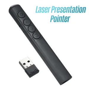 Laser Presentation Pointer 2.4G Wireless Demonstration Remote Control Pen for PowerPoint PPT for Lectures Meetings LED Table Lamp with Speaker sleep small light up earbud smart touch rechargeable colorful sport passive beach bluetooth-compatible pillow