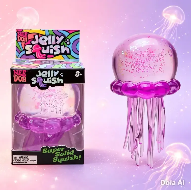 Jellyfish Squish Sensory Toy | Wiggly Tentacles Quiet Stress Ball