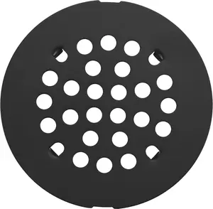 4-1/4 (4.25) Inch(108mm) Round Snap-in Shower Floor Drain Cover Replacement Cover (Black)