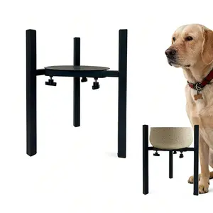 Dog Bowl Stand, Adjustable  Holder 8 to 16.2 Inches, Suitable for Most 8 to 16 inch Dog Bowl or Plant Pots（Bowl and Pot Plant Not Included）