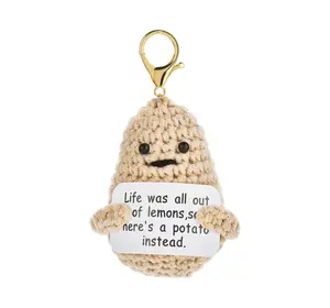 Funny Cute Positive Potato Pineapple Keychain