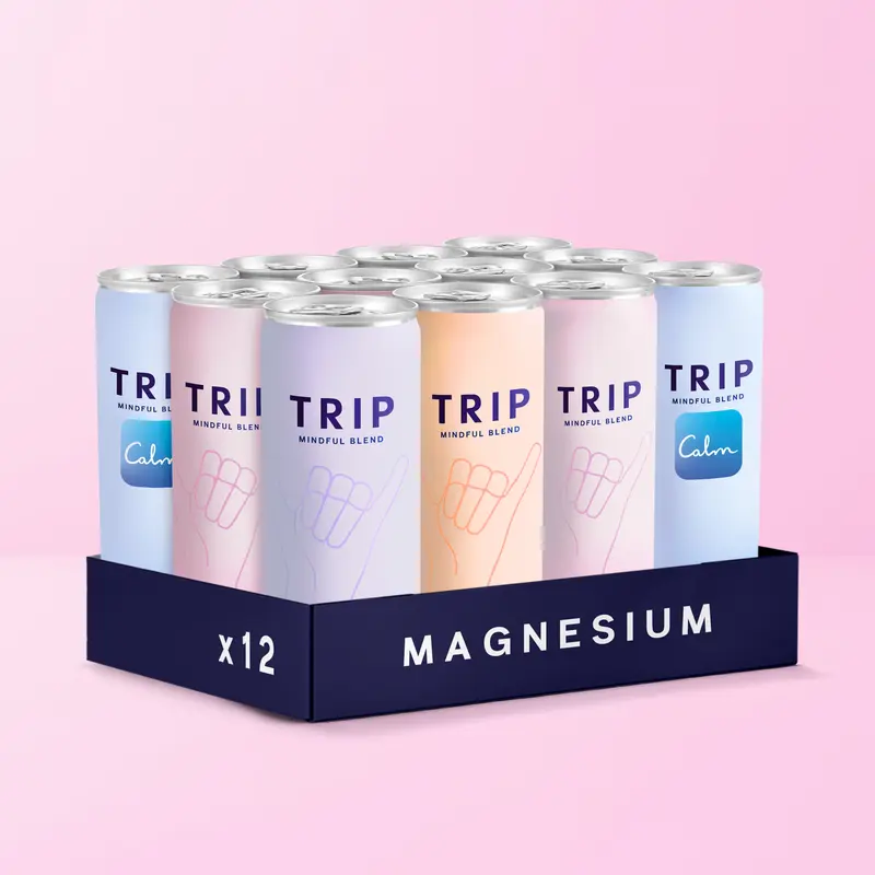 TRIP Variety Pack - Premium Light Botanical Spritzes with Magnesium, Ashwagandha, Lion's Mane & L-Theanine - Low Calorie & Vegan - 12 Oz, Mindful Blends 12 Pack