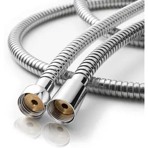 Shower Hose, 48 Inch Bidet Hose High  Explosion Proof Toilet Hose for Bidet Sprayer Stainless Steel Electroplating Handheld Shower Hose Flex Hoses with Woven Inner Tube, Chrome