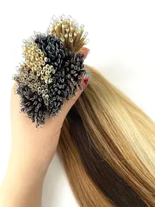 Nano Hair Extensions, Real Human Hair, Invisible Nano Ring Design, Pre-Bonded Cold Fusion Tip, Healthy Nano Bead Style, Multi-Color Choices
